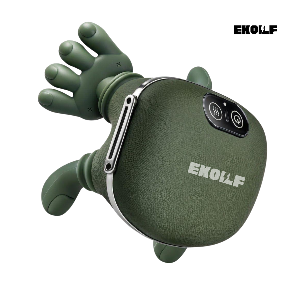 EKOLLF Smart Shiatsu Massage Pillow with Heat | Deep Tissue Neck, Back & Shoulder Massager