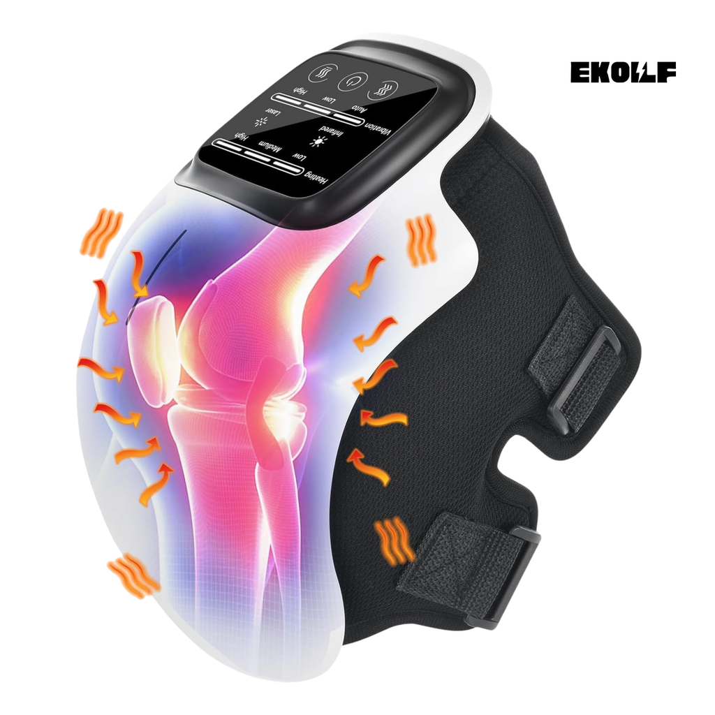 Wireless Knee Massager with Heat & Vibration Therapy | Portable Knee Pain Relief Device | KGN Collection