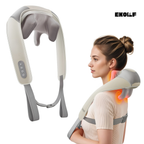 EKOLLF Smart Neck & Shoulder Massager with Heat | Deep Tissue Pain Relief | Portable Rechargeable Massage Device