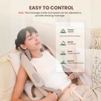 EKOLLF Smart Neck & Shoulder Massager with Heat | Deep Tissue Pain Relief | Portable Rechargeable Massage Device