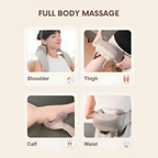 EKOLLF Smart Neck & Shoulder Massager with Heat | Deep Tissue Pain Relief | Portable Rechargeable Massage Device
