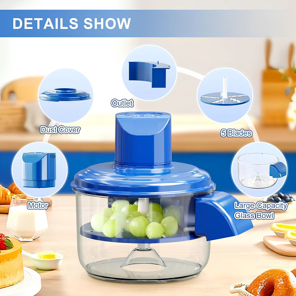 Kitchen Vegetable Chopper with Peeling Function | BPA-Free Food Processor